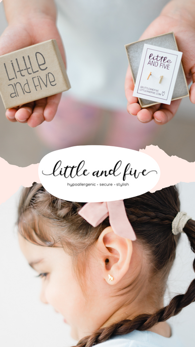 Hypoallergenic Baby & Kids Earrings | Little and Five