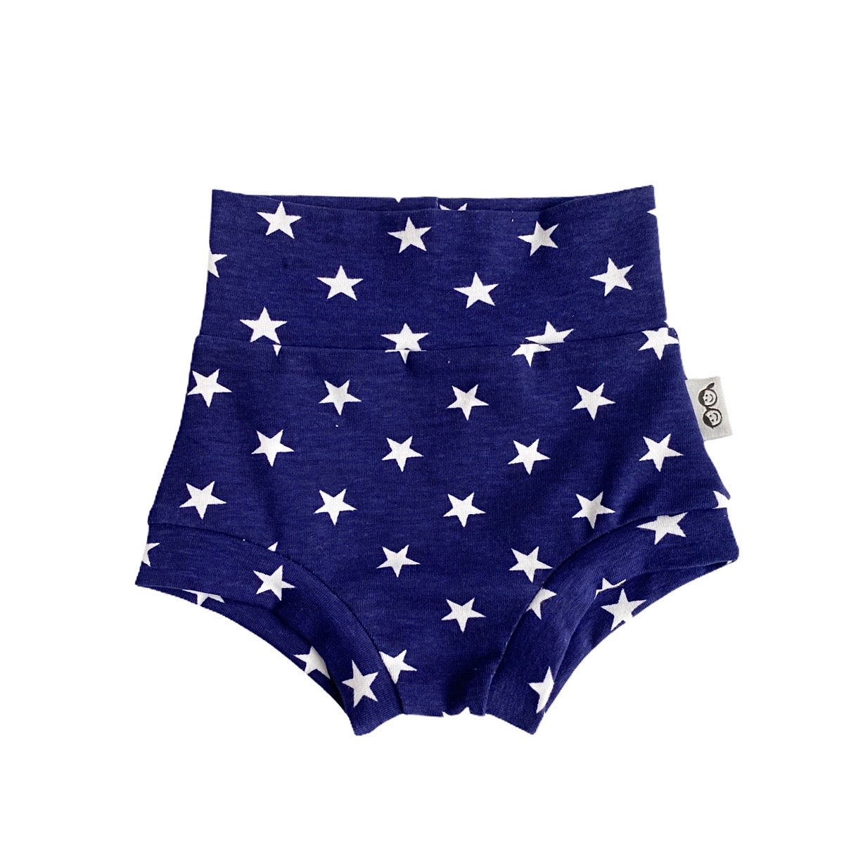 Navy Stars Bummies with Red/White Stripe Headband Set