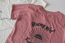 Load image into Gallery viewer, Strong Girl with a Bright Future Kids Tee