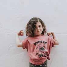 Load image into Gallery viewer, Strong Girl with a Bright Future Kids Tee